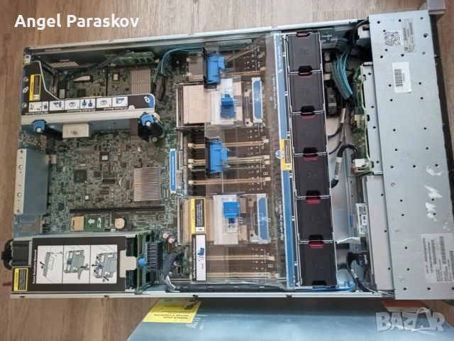 AI Сървър HP DL380p Gen8 -2хXEON 12 Core E5-2695 v2/ RAM 64GB /1x 500GB SATA,3x 450GB SAS 10000rpm /
