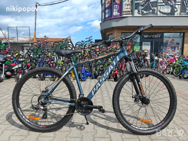 BG Алуминиев велосипед 27.5" PASSAT сив, снимка 12 - Велосипеди - 54398958