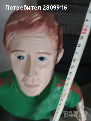 Стара статуя на футболист, снимка 5 - Антикварни и старинни предмети - 54036858