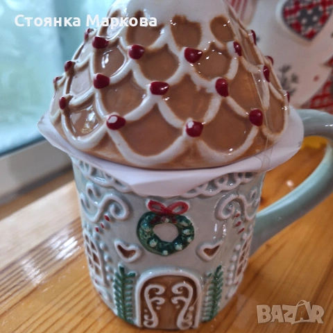 Керамична чаша-къщичка, снимка 3 - Декорация за дома - 54803096