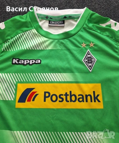 Боруся Мьонхенгладбах / Borussia Monhengladbach Kappa 2017-18 away shirt - за ръст 152см. , снимка 2 - Фен артикули - 54331805