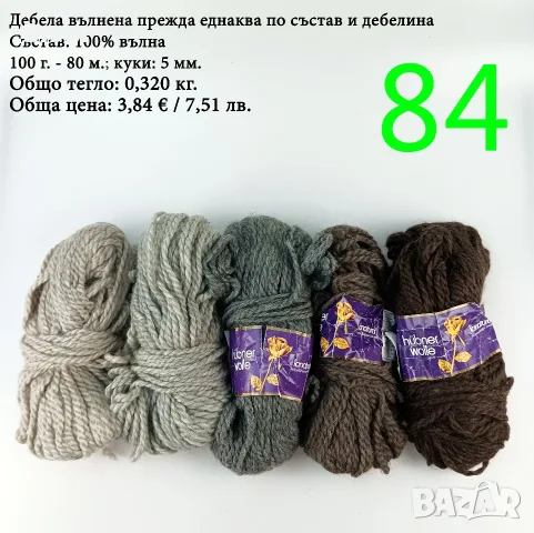 Евтини прежди в малки количества - нови и остатъци , снимка 17 - Други - 52042384
