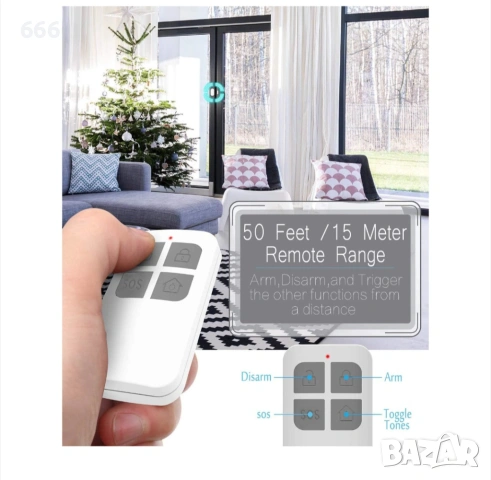 Аларма против кражба за врати, прозорци, търговски помещения, 130 db, weirsuky™, с дистанционно , снимка 8 - Друга електроника - 54107035