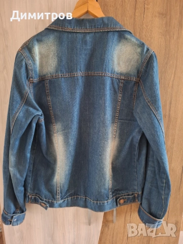 Продавам мъжко дънково яке, снимка 2 - Якета - 54801184