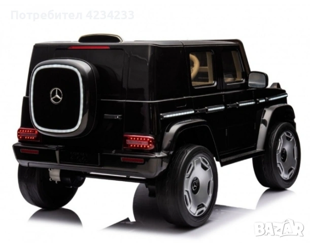 Акумулаторен джип Mercedes EQG Electric G-Class 12V с отварящи се врати меки гуми 4x4, снимка 5 - Коли, камиони, мотори, писти - 55244553