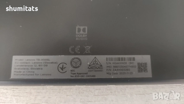Lenovo Tab M10 TB-X505L андроид 10 2gb/16gb 4g LTE WiFi, снимка 7 - Таблети - 54659464