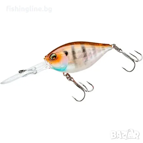 DUEL L-Bass Crank DD 50F 50mm 10g – плаващ дълбокогазещ воблер за щука, костур и бяла риба