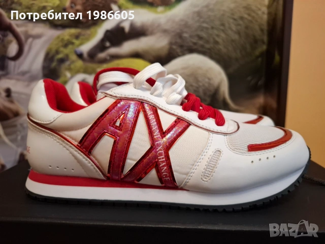 Нови дамски маратонки Armani Exchange, снимка 5 - Маратонки - 54146656