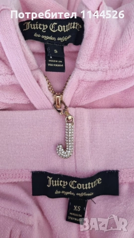 Juicy couture - розов плюшен сет XS/S, снимка 6 - Спортни екипи - 55054572