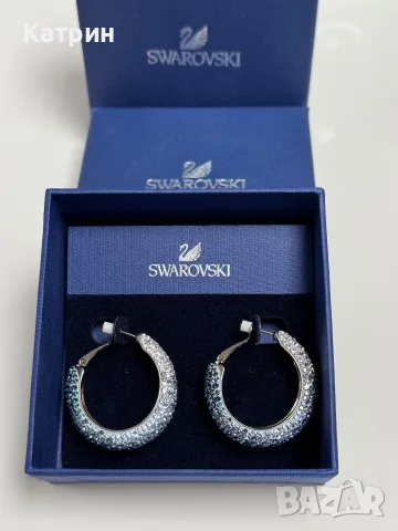 Чисто нови обеци Swarovski Abstract Blue , снимка 8 - Обеци - 55443649