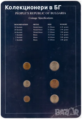 СЕТ БЪЛГАРСКИ МОНЕТИ 1974 ГОДИНА  ⭐THE FRANKLIN MINT⭐, снимка 4 - Нумизматика и бонистика - 55303729
