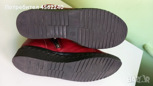Червени дамски зимни боти, снимка 8 - Дамски боти - 54828861