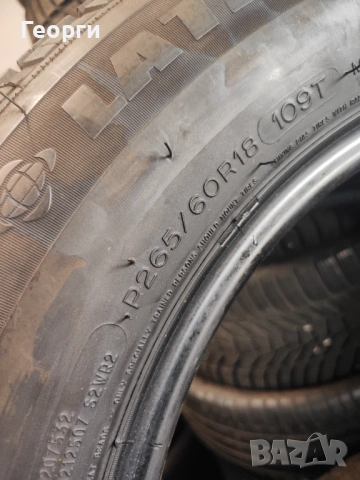 4бр.зимни гуми 265/60/18 Michelin, снимка 5 - Гуми и джанти - 54454006