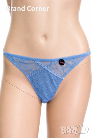 Hunkemöller дамски дантелени бикини в синьо – размер M
