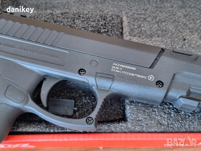 Въздушен пистолет Umarex UX DX17 (4.5mm / .177) – състояние нов, важи само за Пловдив, снимка 4 - Въздушно оръжие - 54912785