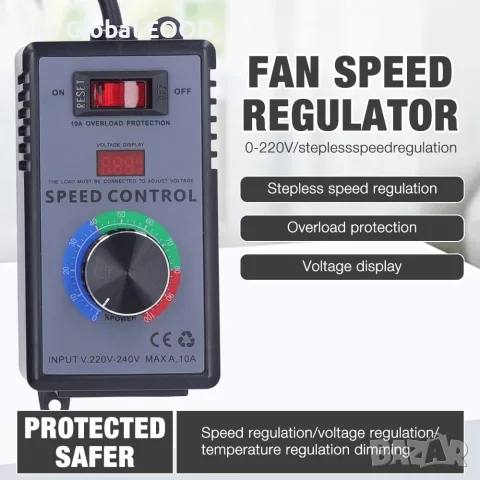 Регулатор на обороти и напрежение 230 V 4000 W, снимка 5 - Други инструменти - 55446684