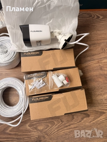 Готов комплект IP Floureon XPOE Security System 4 камери 1080P HD NVR 1TB, снимка 6 - Комплекти за видеонаблюдение - 55360629