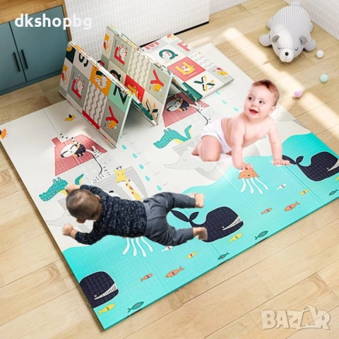 4613 Компактно сгъваемо меко килимче за игра 150x180 см за под