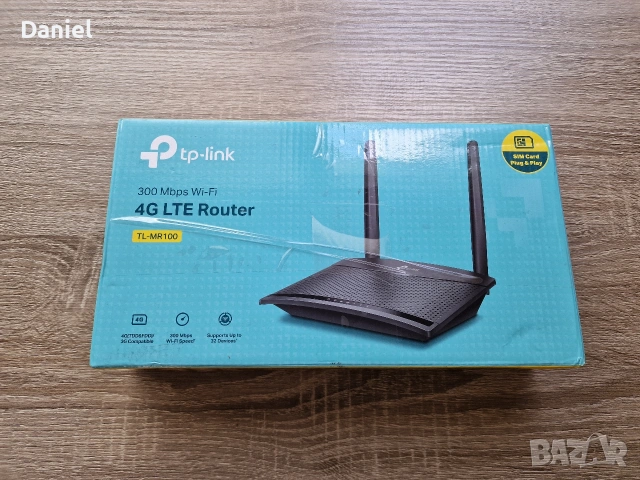 TP-Link 4G LTE Рутер за Sim карта TL-MR100