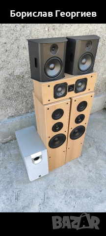 тонколони Jamo + аудио Ресивър Onkyo + субуфер Yamaha , снимка 2 - Тонколони - 54827503