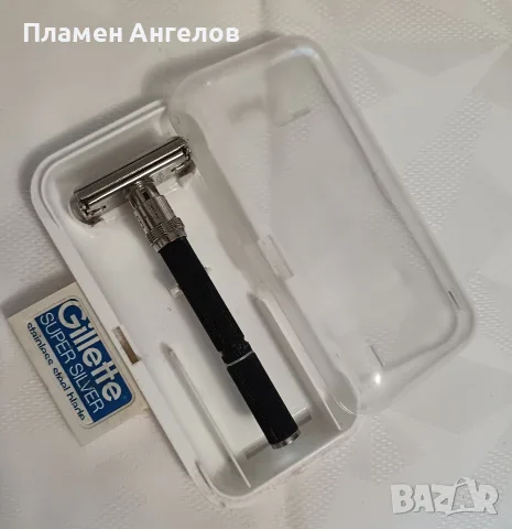 Ретро Самобръсначка Gillette Super Adjuatable "Black Beautu" 1975+5ножчета, снимка 2 - Други ценни предмети - 55399476