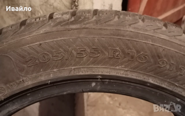 Продавам 4 броя зимни гуми 205.55.16 на 1 сезон дот 2020 Nokian , снимка 3 - Гуми и джанти - 54410926