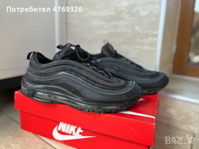 Nike Air Max 97 Triple Black – Оригинални, 41 номер, снимка 9 - Маратонки - 55529668