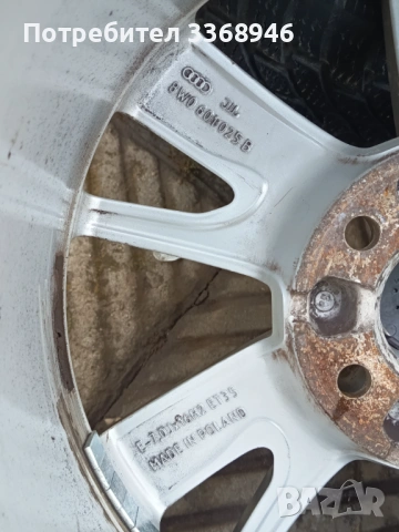 Комплект джанти Audi с гуми 16" 5х112 , снимка 11 - Гуми и джанти - 54795679