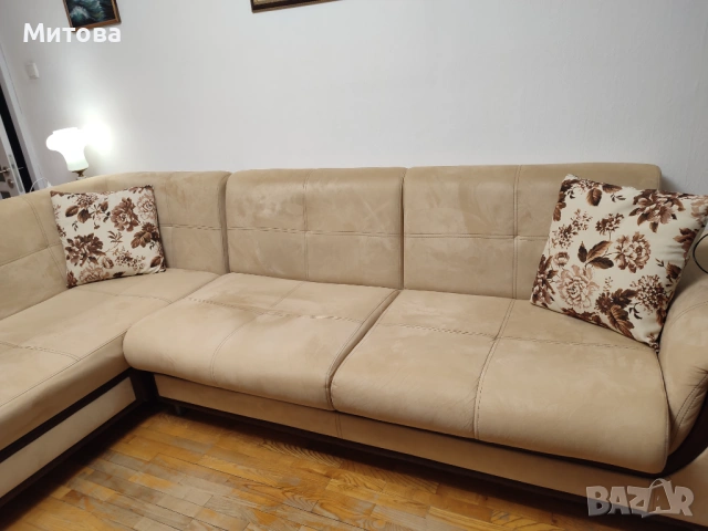 продавам ляв ъглов диван, снимка 2 - Дивани и мека мебел - 54310919