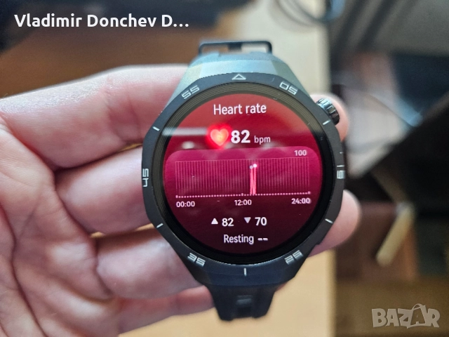Huawei Watch GT 5 Pro (46mm, Black) - Титаниев корпус, състояние като нов, снимка 8 - Смарт гривни - 54890847