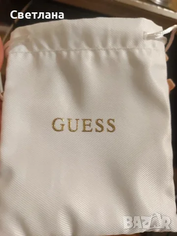 Обеци  Guess с цирконии, позлатени,  със сертификат за произход, снимка 4 - Обеци - 55361477