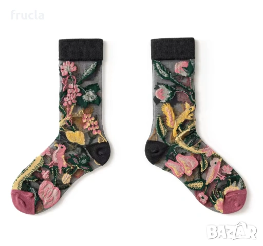 Чорапи от Тюл, снимка 3 - Дамски чорапи - 53973772