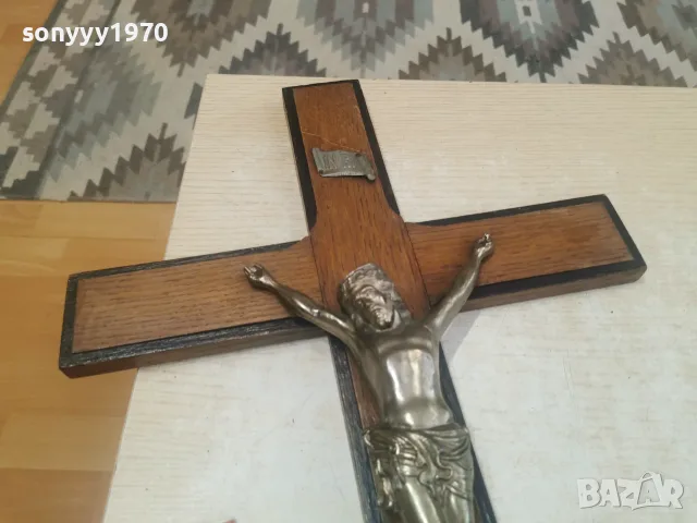 ГОЛЯМ КРЪСТ С ХРИСТОС 60СМ 0908261623L4, снимка 11 - Антикварни и старинни предмети - 55604905