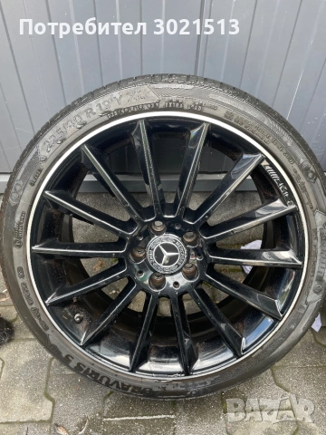 Mercedes CLA 19ки ET45, 7,5J AMG 3 броя Джанти 2 броя гуми , снимка 3 - Гуми и джанти - 54778731