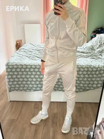 ADIDAS SILVER сребрист tracksuit pants анцунг, снимка 8 - Спортни дрехи, екипи - 54438166