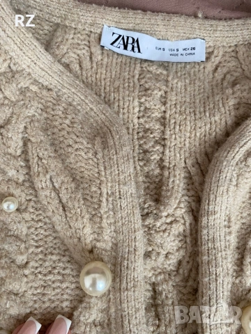 Жилетка с перли Зара С, снимка 2 - Жилетки - 54321687