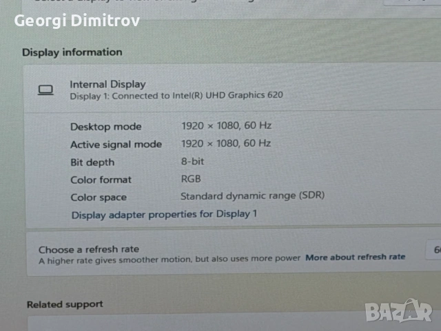 lenovo Thinkpad x280 i5-8350U/8RAM/256SSD/Intel UHD Graphics/Full HD, снимка 6 - Лаптопи за работа - 54690457