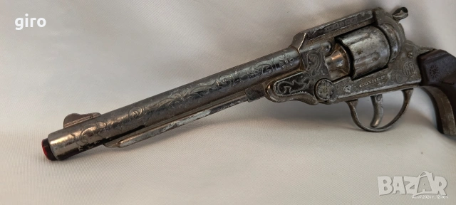 Стар метален пистолет с капси – Точно копие на Colt Peacemaker (Миротворец), снимка 5 - Колекции - 55174064