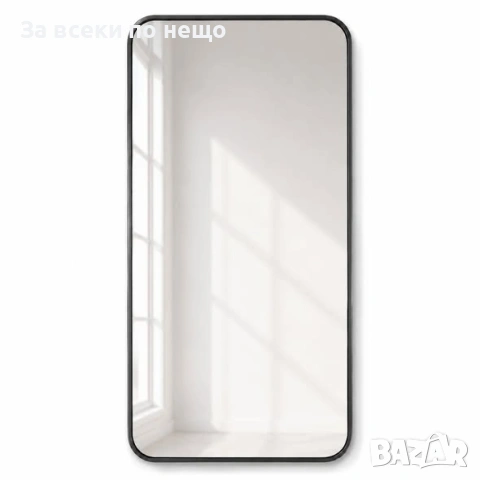 Правоъгълно стеннo огледало с черна метална рамка 40×150 см Код P2737, снимка 2 - Огледала - 55066178