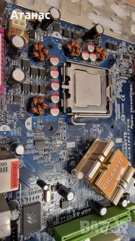 Рядко дъно Gigabyte GA-8IPE775-G | Сокет 775 + AGP 8X слот | + Задна планка, снимка 2 - Дънни платки - 54430326