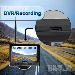 Чисто нова безжична система камера за задно виждане Haloview MC5111 5" 720P HD IP69K DVR за кемпер.., снимка 10 - Аксесоари и консумативи - 55416186