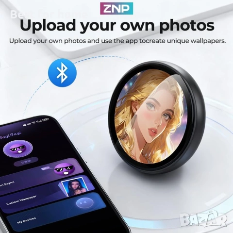 ZNP Z01 AI Companion цифрова значка, преносим Bluetooth 6.0 преводач с HD сензорен екран, снимка 4 - Друга електроника - 54961355