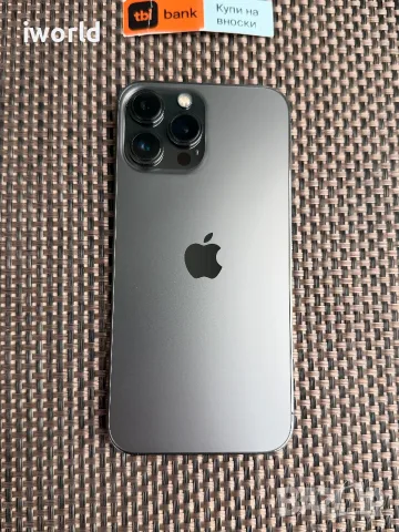 КАТО НОВ❗️100% 🔋256GB  iPhone 13 Pro max Лизинг от 20€/мес / Graphite черен black, снимка 4 - Apple iPhone - 55464474