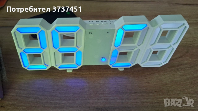 3D LED дигитален часовник, снимка 5 - Други стоки за дома - 55074421
