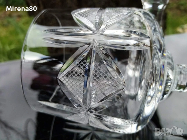 * Моника ромб * - кристален сервиз за вино ! , снимка 4 - Сервизи - 54015764