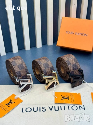 колани от естествена кожа в кутия Louis Vuitton , снимка 3 - Колани - 55237102