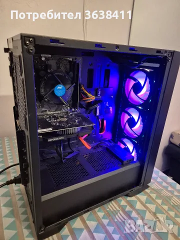 Геймърски компютър гаранция/i3 9100f 8GB,GTX 1650 4GB, 128GB SSD, 1TB HDD, снимка 3 - Геймърски - 55580042
