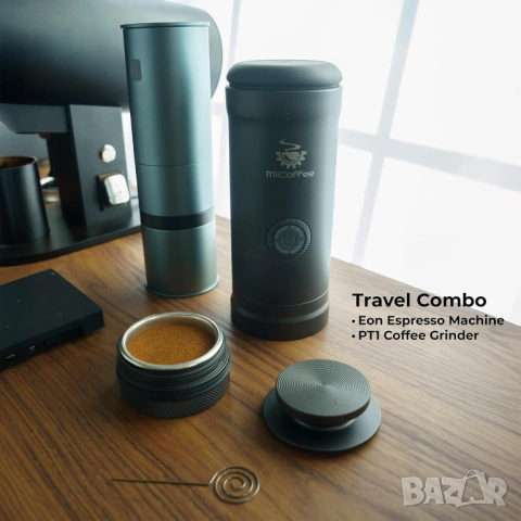 Портативна еспресо машина MiiCoffee Eon USB-C самонагряваща 20 bar [ЧИСТО НОВА], снимка 5 - Кафемашини - 54260086