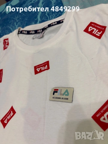 Тениска Fila 170-176см 15-16г., снимка 2 - Тениски - 54804607
