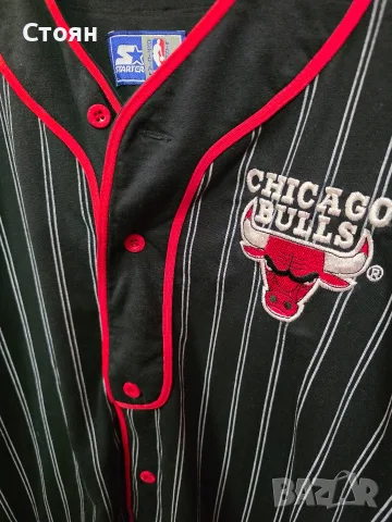 Ретро блуза Chicago Bulls Starter, снимка 3 - Спортни дрехи, екипи - 55581851